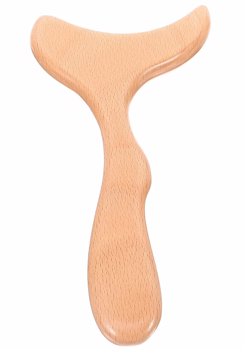 Masseur Gua Sha pour Corps en Bois Naturel